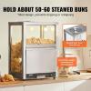 imageVEVOR Nacho Chip Warmer 845QT Stainless Steel Machine with Warming Light Deflection Board for Popcorn Potato Chips Peanuts