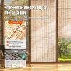 imageVEVOR Natural Reed Fencing 4 ft x 164 ft Reed Screen Curtain Balcony Reed Fence Roll for Outdoor Backyard Patio Decorative Fence for Backyard Garden Fencing Divider Privacy Screen Panel NaturalNatural