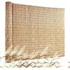 imageVEVOR Natural Reed Fencing 4 ft x 164 ft Reed Screen Curtain Balcony Reed Fence Roll for Outdoor Backyard Patio Decorative Fence for Backyard Garden Fencing Divider Privacy Screen Panel NaturalNatural