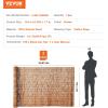 imageVEVOR Natural Reed Fencing 4 ft x 164 ft Reed Screen Curtain Balcony Reed Fence Roll for Outdoor Backyard Patio Decorative Fence for Backyard Garden Fencing Divider Privacy Screen Panel NaturalBrown