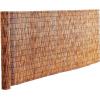 imageVEVOR Natural Reed Fencing 4 ft x 164 ft Reed Screen Curtain Balcony Reed Fence Roll for Outdoor Backyard Patio Decorative Fence for Backyard Garden Fencing Divider Privacy Screen Panel NaturalBrown