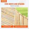 imageVEVOR Natural Rolled Bamboo Fence EcoFriendly Privacy Screen  6 ft H x 8 ft L x 075 in D Decorative for Garden Backyard Balcony Patio Pool SideSlat Fence