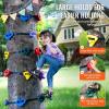 imageVEVOR Ninja Tree Climbing Kit 20 Rock Climbing Holds ampamp 6 Ratchets Large Climbing Rocks for Kids ampamp Adults Outdoor Backyard Ninja Tree Obstacle Course Training20 Holds