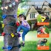 imageVEVOR Ninja Tree Climbing Kit 20 Rock Climbing Holds ampamp 6 Ratchets Large Climbing Rocks for Kids ampamp Adults Outdoor Backyard Ninja Tree Obstacle Course Training12 Holds