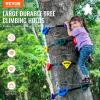 imageVEVOR Ninja Tree Climbing Kit 20 Rock Climbing Holds ampamp 6 Ratchets Large Climbing Rocks for Kids ampamp Adults Outdoor Backyard Ninja Tree Obstacle Course Training12 Holds