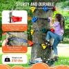 imageVEVOR Ninja Tree Climbing Kit 20 Rock Climbing Holds ampamp 6 Ratchets Large Climbing Rocks for Kids ampamp Adults Outdoor Backyard Ninja Tree Obstacle Course Training20 Holds