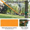 imageVEVOR Ninja Warrior Obstacle Course for Kids 2 x 65 ft Weatherproof Slacklines 500lbs Weight Capacity Monkey Line Outdoor Playset Equipment Backyard Toys Training Equipment Set with 12 Obstacles1 x 60ft