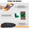 imageVEVOR Ninja Warrior Obstacle Course for Kids 2 x 65 ft Weatherproof Slacklines 500lbs Weight Capacity Monkey Line Outdoor Playset Equipment Backyard Toys Training Equipment Set with 12 Obstacles1 x 60ft