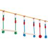 imageVEVOR Ninja Warrior Obstacle Course for Kids 2 x 65 ft Weatherproof Slacklines 500lbs Weight Capacity Monkey Line Outdoor Playset Equipment Backyard Toys Training Equipment Set with 12 Obstacles2 x 65ft