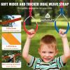imageVEVOR Ninja Warrior Obstacle Course for Kids 2 x 65 ft Weatherproof Slacklines 500lbs Weight Capacity Monkey Line Outdoor Playset Equipment Backyard Toys Training Equipment Set with 12 Obstacles2 x 60ft