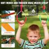 imageVEVOR Ninja Warrior Obstacle Course for Kids 2 x 65 ft Weatherproof Slacklines 500lbs Weight Capacity Monkey Line Outdoor Playset Equipment Backyard Toys Training Equipment Set with 12 Obstacles2 x 50ft