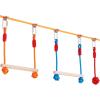 imageVEVOR Ninja Warrior Obstacle Course for Kids 2 x 65 ft Weatherproof Slacklines 500lbs Weight Capacity Monkey Line Outdoor Playset Equipment Backyard Toys Training Equipment Set with 12 Obstacles2 x 60ft