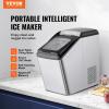 imageVEVOR Nugget Ice Maker Countertop 30lbs24H Pebble Ice Maker Machine 2 Way Refill Self Cleaning Sonic Ice Maker with BasketampampScoop Chewable Nugget Ice Maker for Home Kitchen Office Party RV