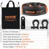 imageVEVOR OffRoad Recovery Kit 3quot x 30 Tow Straps Heavy Duty with Hooks 30000 lbs Winch Strap Kit 44092 lbs DRing Shackles Shackle Receiver Snatch Block Pulley Gloves Storage Bag for ATV Jeep5piece set