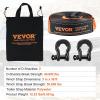 imageVEVOR OffRoad Recovery Kit 3quot x 30 Tow Straps Heavy Duty with Hooks 30000 lbs Winch Strap Kit 44092 lbs DRing Shackles Shackle Receiver Snatch Block Pulley Gloves Storage Bag for ATV Jeep4piece set