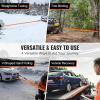 imageVEVOR OffRoad Recovery Kit 3quot x 30 Tow Straps Heavy Duty with Hooks 30000 lbs Winch Strap Kit 44092 lbs DRing Shackles Shackle Receiver Snatch Block Pulley Gloves Storage Bag for ATV Jeep4piece set