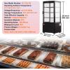 imageVEVOR Open Air Merchandiser 4Tier Shelving Commercial Refrigerator Grab and Go Display Cooler Refrigerator with Air Curtain LED Advertising Light Fits for Restaurants Stores Office 184cuft188 x 169 x 38 in