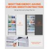 imageVEVOR Open Air Merchandiser 4Tier Shelving Commercial Refrigerator Grab and Go Display Cooler Refrigerator with Air Curtain LED Advertising Light Fits for Restaurants Stores Office 184cuft78 cuft