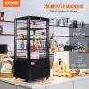 imageVEVOR Open Air Merchandiser 4Tier Shelving Commercial Refrigerator Grab and Go Display Cooler Refrigerator with Air Curtain LED Advertising Light Fits for Restaurants Stores Office 184cuft188 x 169 x 38 in