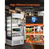 imageVEVOR Open Air Merchandiser 4Tier Shelving Commercial Refrigerator Grab and Go Display Cooler Refrigerator with Air Curtain LED Advertising Light Fits for Restaurants Stores Office 184cuft184 cuft