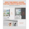 imageVEVOR Open Air Merchandiser 4Tier Shelving Commercial Refrigerator Grab and Go Display Cooler Refrigerator with Air Curtain LED Advertising Light Fits for Restaurants Stores Office 184cuft127 cuft