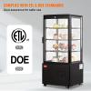 imageVEVOR Open Air Merchandiser 4Tier Shelving Commercial Refrigerator Grab and Go Display Cooler Refrigerator with Air Curtain LED Advertising Light Fits for Restaurants Stores Office 184cuft188 x 169 x 38 in