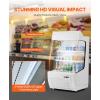 imageVEVOR Open Air Merchandiser 4Tier Shelving Commercial Refrigerator Grab and Go Display Cooler Refrigerator with Air Curtain LED Advertising Light Fits for Restaurants Stores Office 184cuft127 cuft