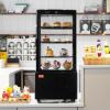 imageVEVOR Open Air Merchandiser 4Tier Shelving Commercial Refrigerator Grab and Go Display Cooler Refrigerator with Air Curtain LED Advertising Light Fits for Restaurants Stores Office 184cuft188 x 169 x 38 in