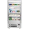 imageVEVOR Open Air Merchandiser 4Tier Shelving Commercial Refrigerator Grab and Go Display Cooler Refrigerator with Air Curtain LED Advertising Light Fits for Restaurants Stores Office 184cuft184 cuft