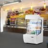 imageVEVOR Open Air Merchandiser 4Tier Shelving Commercial Refrigerator Grab and Go Display Cooler Refrigerator with Air Curtain LED Advertising Light Fits for Restaurants Stores Office 184cuft127 cuft