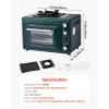 imageVEVOR Outdoor Camping Oven 2in1 Portable Gas Camping Stove Oven Combo Adjustable Fire 60Minute Timer Windproof for Camping Backyard Picnic Outdoor Cooking Universal Butane Canister Compatible25L