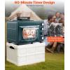 imageVEVOR Outdoor Camping Oven 2in1 Portable Gas Camping Stove Oven Combo Adjustable Fire 60Minute Timer Windproof for Camping Backyard Picnic Outdoor Cooking Universal Butane Canister Compatible25L