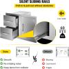 imageVEVOR Outdoor Kitchen Door Drawer Combo 325quot W x 216quot H x 205quotD Access DoorDouble Drawers with Paper Towel Rack Stainless Steel Handles for BBQ Islands