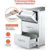 imageVEVOR Outdoor Kitchen Drawers 165quotW x 29quotH x 205quotD Triple Access Drawers Stainless Steel Flush Mount Cabinets BBQ Island Drawers Storage with Paper Towel Holder ampamp Handle for Patio Grill Station