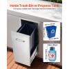 imageVEVOR Outdoor Kitchen Trash Drawer 1181quot W x 196quot D x 2362quot H Interior Storage MultiPurpose Outdoor Kitchen Drawers Stainless Steel 55 lbs Max Capacity per Tier for Outdoor BBQ Island Kitchen