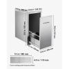 imageVEVOR Outdoor Kitchen Trash Drawer 1181quot W x 196quot D x 2362quot H Interior Storage MultiPurpose Outdoor Kitchen Drawers Stainless Steel 55 lbs Max Capacity per Tier for Outdoor BBQ Island Kitchen