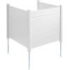 imageVEVOR Outdoor Privacy Screens 50quot W x 50quot H Air Conditioner Fence Pool Equipment Enclosure Horizontal Vinyl Privacy Fence Perfect to Enclose Trash Can and AC Units 2PanelHorizontal