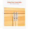 imageVEVOR Outdoor Storage Shed Large Wooden Outside Storage Cabinet with Waterproof Roof and Metal Frame Double Lockable Doors Garden Tool Shed Storage House Cabinet with Shelves 551quotx236quotx675quot551x236x675