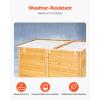 imageVEVOR Outdoor Storage Shed Large Wooden Outside Storage Cabinet with Waterproof Roof and Metal Frame Double Lockable Doors Garden Tool Shed Storage House Cabinet with Shelves 551quotx236quotx675quot551x236x675