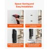 imageVEVOR Outdoor Trash Can Weatherproof Lockable Trash Bin with Removable Inner Bucket Freestanding Commercial Garbage Can Butt Receptable for Garden Office Restaurant Hotel BlackBlack
