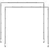 imageVEVOR Over The Table Rod Stand with Clamps 13quot42quot Tall ampamp 28quot98quot Length Adjustable Metal Table Arch Stand Tabletop Balloon Arch Frame for Wedding Birthday Party Christmas Decorations GoldBlack