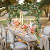 imageVEVOR Over The Table Rod Stand with Clamps 13quot42quot Tall ampamp 28quot98quot Length Adjustable Metal Table Arch Stand Tabletop Balloon Arch Frame for Wedding Birthday Party Christmas Decorations GoldGold With Decorations