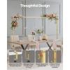 imageVEVOR Over The Table Rod Stand with Clamps 13quot42quot Tall ampamp 28quot98quot Length Adjustable Metal Table Arch Stand Tabletop Balloon Arch Frame for Wedding Birthday Party Christmas Decorations GoldGold