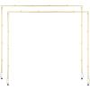 imageVEVOR Over The Table Rod Stand with Clamps 13quot42quot Tall ampamp 28quot98quot Length Adjustable Metal Table Arch Stand Tabletop Balloon Arch Frame for Wedding Birthday Party Christmas Decorations GoldGold