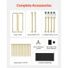 imageVEVOR Over The Table Rod Stand with Clamps 13quot42quot Tall ampamp 28quot98quot Length Adjustable Metal Table Arch Stand Tabletop Balloon Arch Frame for Wedding Birthday Party Christmas Decorations GoldGold