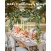 imageVEVOR Over The Table Rod Stand with Clamps 13quot42quot Tall ampamp 28quot98quot Length Adjustable Metal Table Arch Stand Tabletop Balloon Arch Frame for Wedding Birthday Party Christmas Decorations GoldGold With Decorations