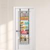imageVEVOR Over the Door Pantry Organizer 8Tier Pantry Organization and Storage HeavyDuty Steel Hanging Spice Rack Adjustable Wall Seasoning Shelves for Home Kitchen Laundry Room Bathroom BlackBlack