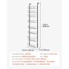 imageVEVOR Over the Door Pantry Organizer 8Tier Pantry Organization and Storage HeavyDuty Steel Hanging Spice Rack Adjustable Wall Seasoning Shelves for Home Kitchen Laundry Room Bathroom BlackBlack