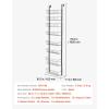 imageVEVOR Over the Door Pantry Organizer 8Tier Pantry Organization and Storage HeavyDuty Steel Hanging Spice Rack Adjustable Wall Seasoning Shelves for Home Kitchen Laundry Room Bathroom BlackBlack