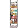 imageVEVOR Over the Door Pantry Organizer 8Tier Pantry Organization and Storage HeavyDuty Steel Hanging Spice Rack Adjustable Wall Seasoning Shelves for Home Kitchen Laundry Room Bathroom BlackBlack